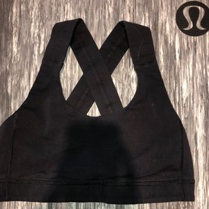 Used Black Lululemon Sports Bra